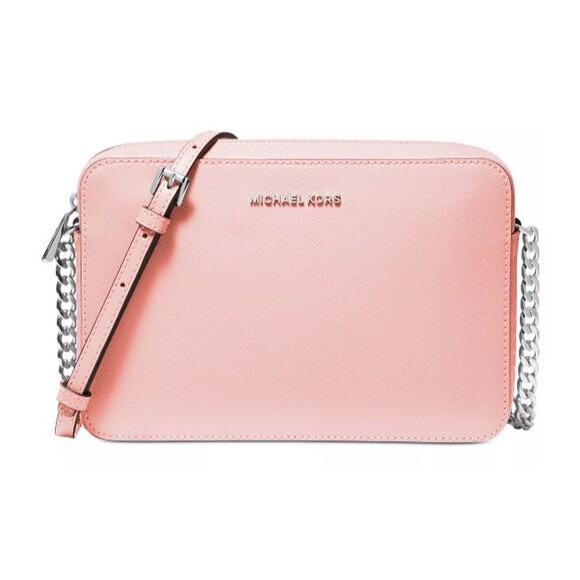 Michael Kors Jet Set Item Large Zip Chain Crossbody Primrose Pink NEW - Picture 1 of 5